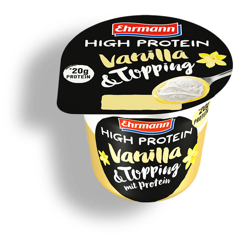 Ehrmann High Protein Pudding Vanilla & Topping 200g