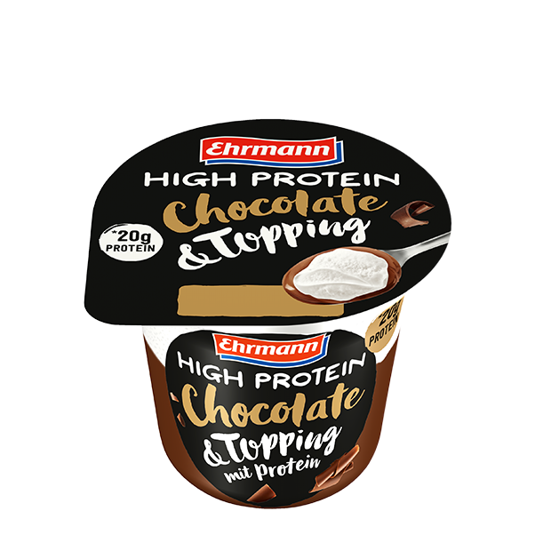 Ehrmann High Protein Pudding Chocolate & Topping 200g