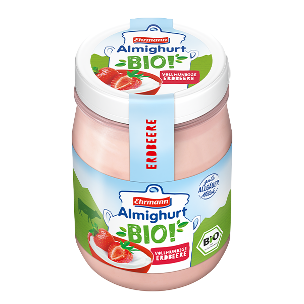 Ehrmann Almighurt Bio Full-bodied Strawberry 150g