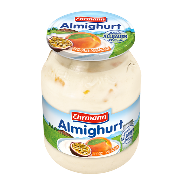 Ehrmann Almighurt Glass Peach-Passion Fruit 500g