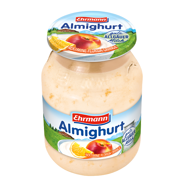 Ehrmann Almighurt Glass Nectarine-Florida Orange 500g